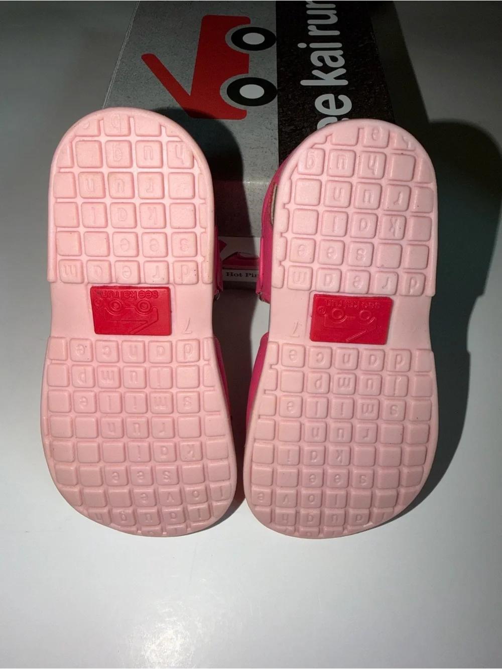 See Kai Run Girls Hot Pink Heart Sandals